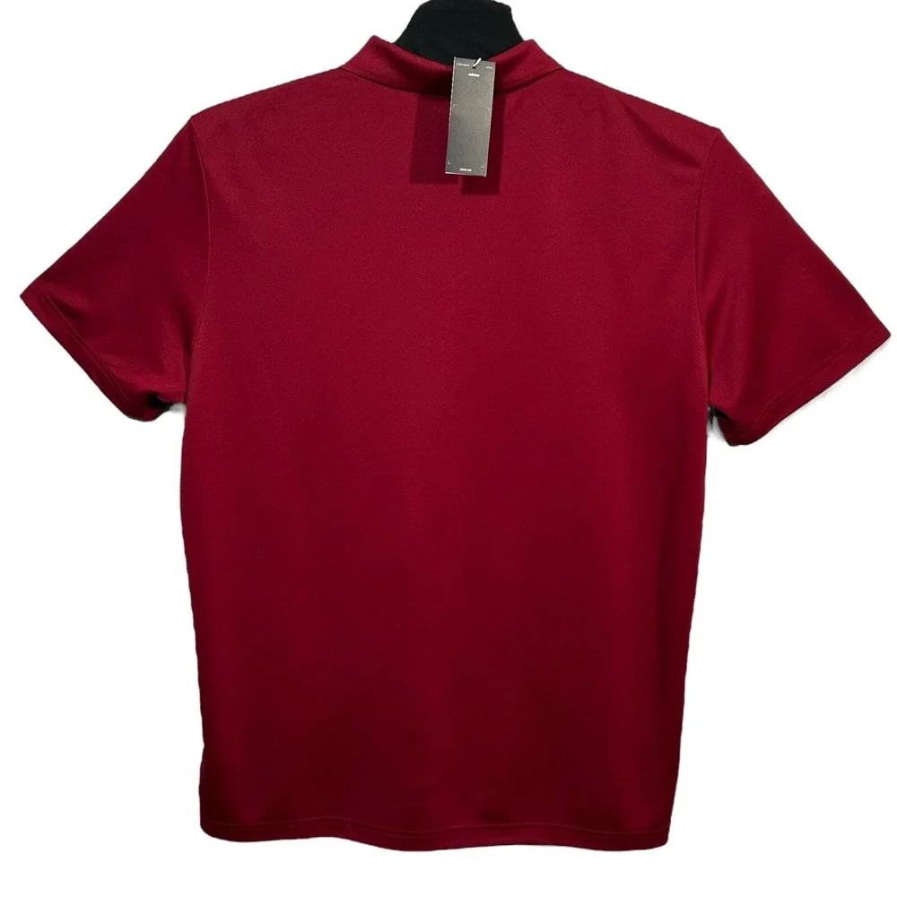 adidas Men's Golf Primegreen Performance Polo Shirt 2XL Burgundy Moisture-Wick‎